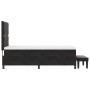 Cama Box Spring con Colchón y Banco Negro 90x200 cm Terciopelo de , Camas y somieres - Ref: Foro24-3344554, Precio: 370,87 €,...