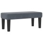 Cama con Estructura con Colchón y Banco Gris Oscuro 100x200 cm Terciopelo | Foro24.es | Tu tienda online para hogar, jardín y más Foro24.es