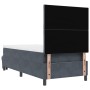 Cama con Estructura con Colchón y Banco Gris Oscuro 100x200 cm Terciopelo | Foro24.es | Tu tienda online para hogar, jardín y más Foro24.es