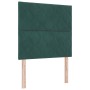 Cama con Box Spring con Colchón & Banco Verde Oscuro 100x200 cm Terciopelo de , Camas y somieres - Ref: Foro24-3344561, Preci...