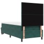 Cama con Box Spring con Colchón & Banco Verde Oscuro 100x200 cm Terciopelo de , Camas y somieres - Ref: Foro24-3344561, Preci...