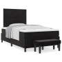 Cama tipo Box Spring con colchón y banco negro 120x200 cm de terciopelo de , Camas y somieres - Ref: Foro24-3344572, Precio: ...