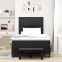 Cama tipo Box Spring con colchón y banco negro 120x200 cm de terciopelo de , Camas y somieres - Ref: Foro24-3344572, Precio: ...