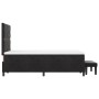 Cama tipo Box Spring con colchón y banco negro 120x200 cm de terciopelo de , Camas y somieres - Ref: Foro24-3344572, Precio: ...