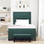 Cama Box Spring con colchón y banco verde oscuro 120x200 cm terciopelo de , Camas y somieres - Ref: Foro24-3344573, Precio: 4...