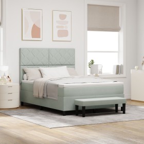 Comprar Cama con Somier con Colchón & Banco Gris