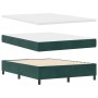 Cama Box Spring con Colchón y Banco Verde Oscuro 140x190 cm Terciopelo de , Camas y somieres - Ref: Foro24-3344579, Precio: 5...