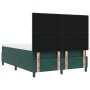 Cama Box Spring con Colchón y Banco Verde Oscuro 140x190 cm Terciopelo de , Camas y somieres - Ref: Foro24-3344579, Precio: 5...