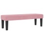 Cama con Somier con Colchón y Banco Rosa 140x190 cm Terciopelo | Foro24.es | Tu tienda online para hogar, jardín y más Foro24.es