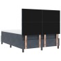 Cama con Somier con Colchón & Banco Gris Oscuro 140x200 cm Terciopelo de , Camas y somieres - Ref: Foro24-3344583, Precio: 53...