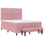 Cama con Base con Colchón y Banco Rosa 160x200 cm Terciopelo | Foro24.es | Tu tienda online para hogar, jardín y más Foro24.es