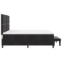 Cama con Base Spring con Colchón y Banco Negro 180x200 cm Terciopelo | Foro24.es | Tu tienda online para hogar, jardín y más Foro24.es