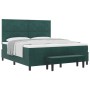 Cama con base , colchón y banco verde oscuro 180x200 cm de terciopelo | Foro24.es | Tu tienda online para hogar, jardín y más Foro24.es