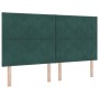 Cama con base , colchón y banco verde oscuro 180x200 cm de terciopelo | Foro24.es | Tu tienda online para hogar, jardín y más Foro24.es
