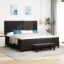 Cama con Box Spring con Colchón y Banco Negro 200x200 cm Terciopelo | Foro24.es | Tu tienda online para hogar, jardín y más Foro24.es