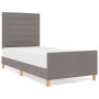 Estructura de Cama en Taupe, 80x200 cm, Tela de , Camas y somieres - Ref: Foro24-3344610, Precio: 141,81 €, Descuento: -5%%