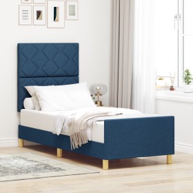 Comprar Estructura de cama azul 80x200 cm de tela