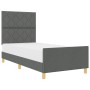Estructura de Cama  Gris Oscuro 90x190 cm Tela | Foro24.es | Tu tienda online para hogar, jardín y más Foro24.es