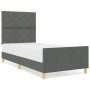 Estructura de Cama  Gris Oscuro 90x190 cm Tela | Foro24.es | Tu tienda online para hogar, jardín y más Foro24.es
