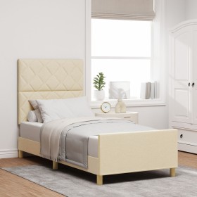 Comprar Cama en Crema 90x190 cm de Tela