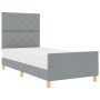 Estructura de Cama  Gris Claro 90x200 cm Tela | Foro24.es | Tu tienda online para hogar, jardín y más Foro24.es