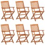 Set de comedor de jardín 7 piezas madera maciza de acacia de vidaXL, Conjuntos de jardín - Ref: Foro24-3086970, Precio: 559,2...
