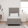 Cama en tela taupe - 90x200 cm de , Camas y somieres - Ref: Foro24-3344778, Precio: 151,79 €, Descuento: -5%%