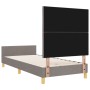 Cama en tela taupe - 90x200 cm de , Camas y somieres - Ref: Foro24-3344778, Precio: 151,79 €, Descuento: -5%%