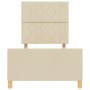 Cama  Crema 90x200 cm de Tela | Foro24.es | Tu tienda online para hogar, jardín y más Foro24.es