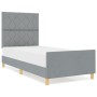 Estructura de Cama  Gris Claro 100x200 cm Tela | Foro24.es | Tu tienda online para hogar, jardín y más Foro24.es