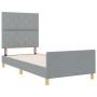 Estructura de Cama  Gris Claro 100x200 cm Tela | Foro24.es | Tu tienda online para hogar, jardín y más Foro24.es