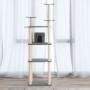 Rascador para gatos con postes de sisal gris claro 171 cm de vidaXL, Mobiliario para gatos - Ref: Foro24-171486, Precio: 64,6...