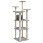Rascador para gatos con postes de sisal gris claro 171 cm de vidaXL, Mobiliario para gatos - Ref: Foro24-171486, Precio: 64,6...