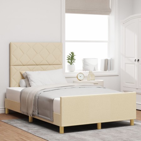 Estructura de cama  en crema - 120x190 cm, Tela | Foro24.es | Tu tienda online para hogar, jardín y más Foro24.es