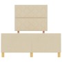 Estructura de cama  en crema - 120x190 cm, Tela | Foro24.es | Tu tienda online para hogar, jardín y más Foro24.es