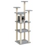 Rascador para gatos con postes de sisal gris claro 171 cm de vidaXL, Mobiliario para gatos - Ref: Foro24-171486, Precio: 64,6...
