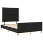 Estructura de Cama de Tela Negra 120x200 cm de , Camas y somieres - Ref: Foro24-3344797, Precio: 195,91 €, Descuento: %