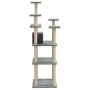 Rascador para gatos con postes de sisal gris claro 171 cm de vidaXL, Mobiliario para gatos - Ref: Foro24-171486, Precio: 64,6...