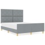 Estructura de Cama  Gris Claro 140x190 cm Tela | Foro24.es | Tu tienda online para hogar, jardín y más Foro24.es