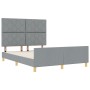 Estructura de Cama  Gris Claro 140x190 cm Tela | Foro24.es | Tu tienda online para hogar, jardín y más Foro24.es
