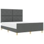 Estructura de cama gris oscuro  140x190 cm tapiz | Foro24.es | Tu tienda online para hogar, jardín y más Foro24.es