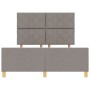 Estructura de Cama en Taupe 140x190 cm de Tela | Foro24.es | Tu tienda online para hogar, jardín y más Foro24.es