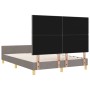 Estructura de Cama en Taupe 140x190 cm de Tela | Foro24.es | Tu tienda online para hogar, jardín y más Foro24.es