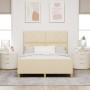 Estructura de Cama de Tela Crema  - 140x190 cm | Foro24.es | Tu tienda online para hogar, jardín y más Foro24.es