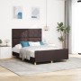 Estructura de cama marrón oscuro de tela 140x200 cm de | Foro24.es | Tu tienda online para hogar, jardín y más Foro24.es
