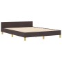 Estructura de cama marrón oscuro de tela 140x200 cm de | Foro24.es | Tu tienda online para hogar, jardín y más Foro24.es