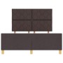 Estructura de cama marrón oscuro de tela 140x200 cm de | Foro24.es | Tu tienda online para hogar, jardín y más Foro24.es