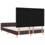Estructura de cama marrón oscuro de tela 140x200 cm de | Foro24.es | Tu tienda online para hogar, jardín y más Foro24.es