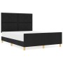 Cama marco  negra 160x200 cm tela | Foro24.es | Tu tienda online para hogar, jardín y más Foro24.es