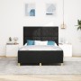 Cama marco  negra 160x200 cm tela | Foro24.es | Tu tienda online para hogar, jardín y más Foro24.es